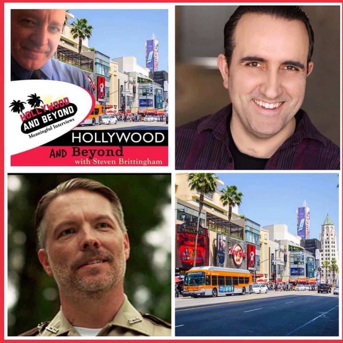 Leftover Hollywood and Beyond collage from the old Wix house — Hollywood AND Beyond with Steven Brittingham. The collage does not picture LaTrena Mitchell.