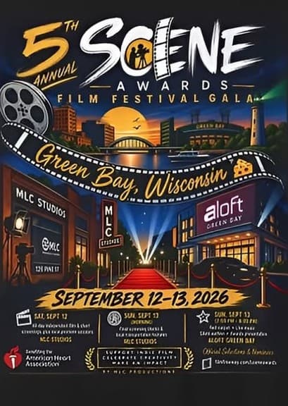 5th Annual Scene Awards Film Festival Gala, September 12–13, 2026, Green Bay — MLC Studios and Aloft Green Bay