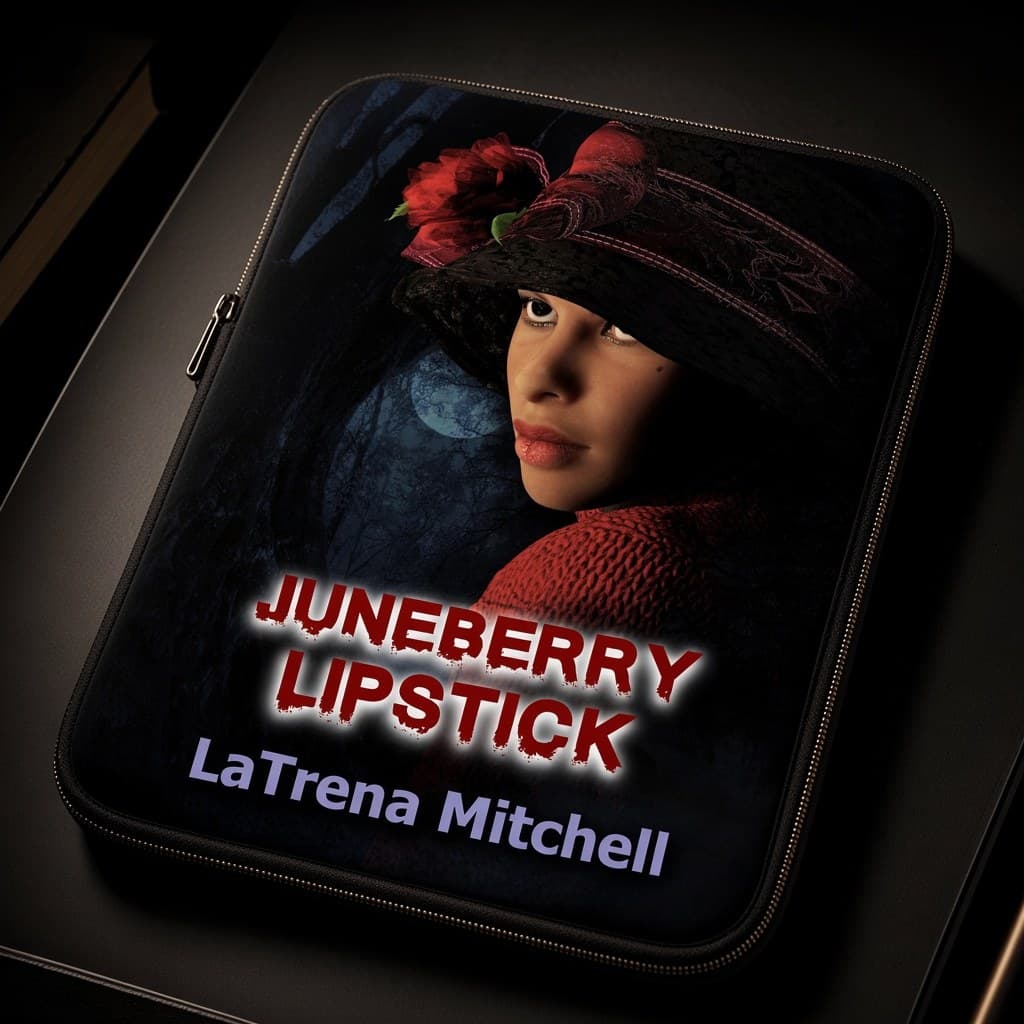 Juneberry Lipstick laptop sleeve