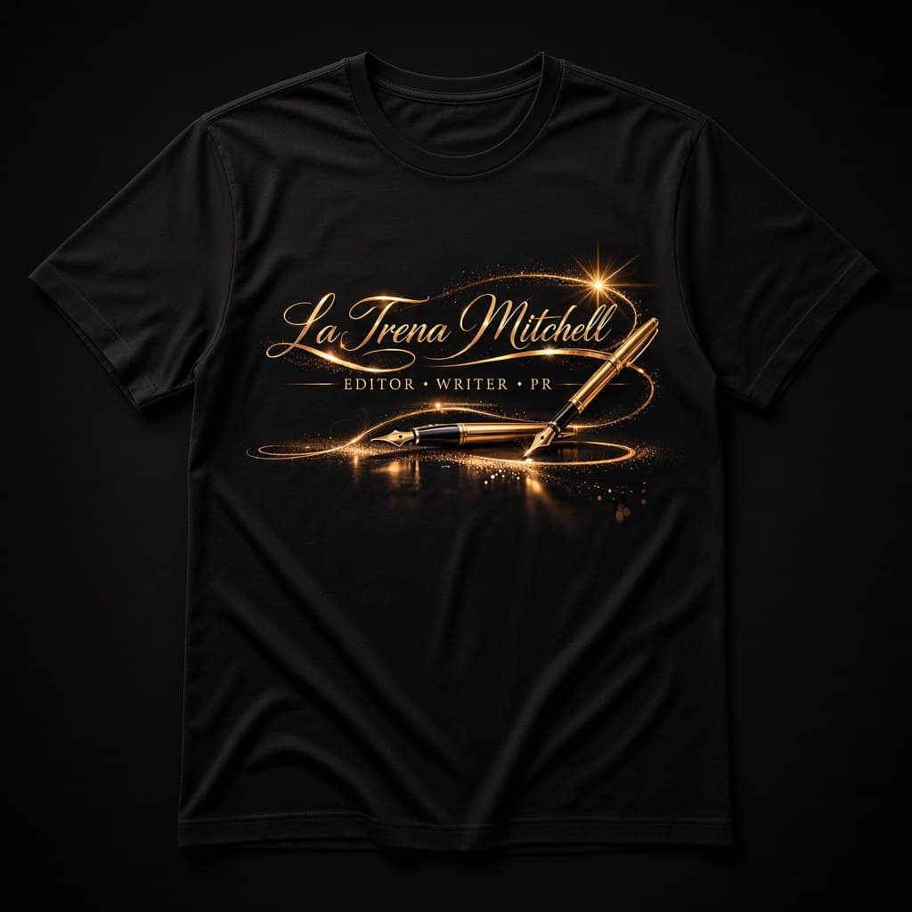La Trena Mitchell gold lockup tee