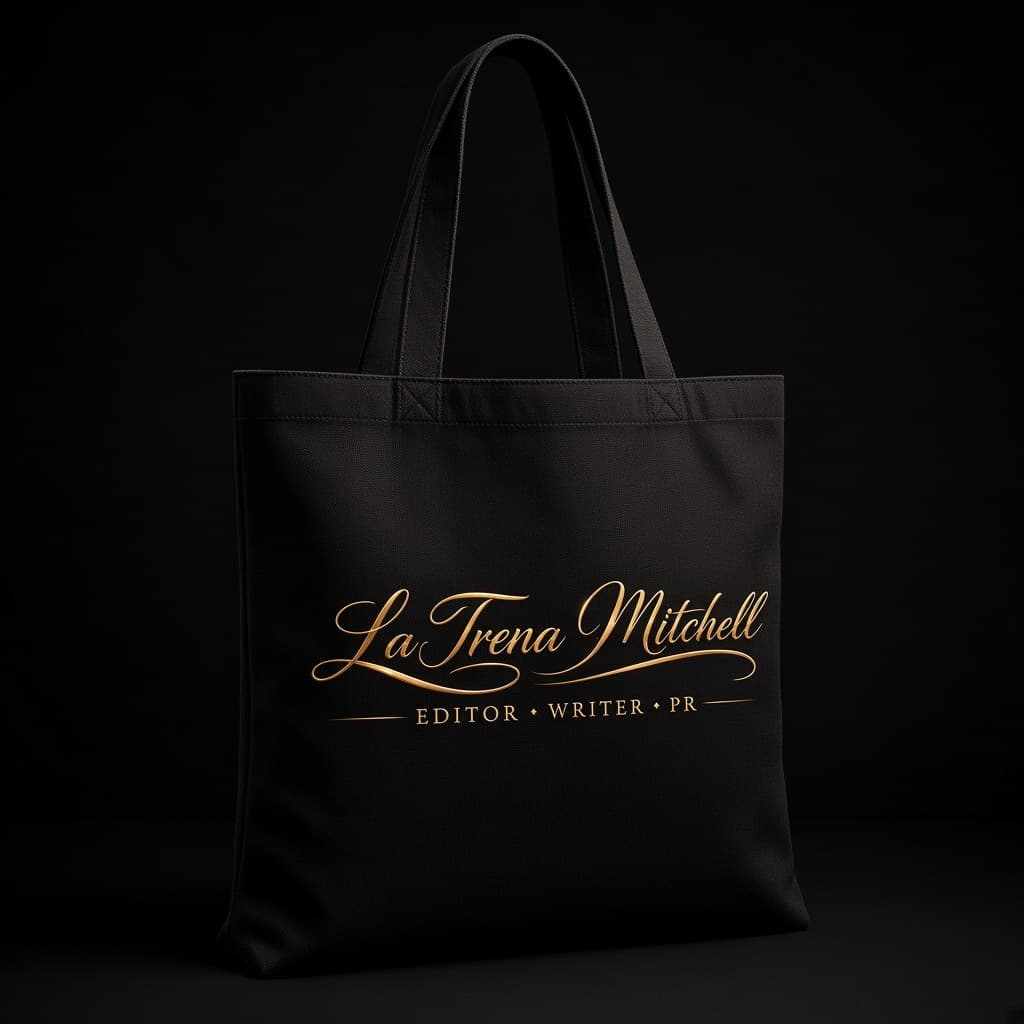 La Trena Mitchell gold lockup tote