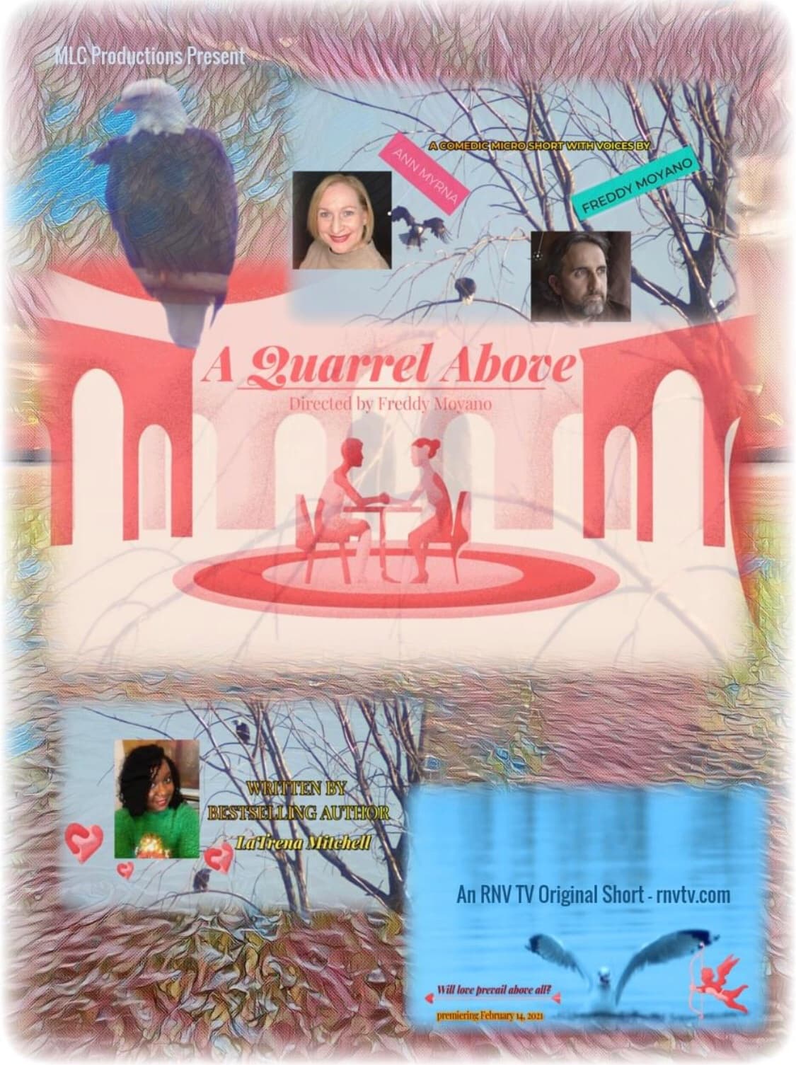 A Quarrel Above flyer — MLC Productions present, written by LaTrena Mitchell, directed by Freddy Moyano